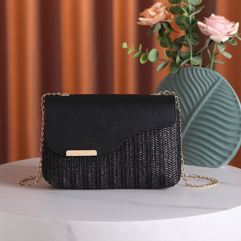 Women's Classic Classy Woven Straw Live Crossbody Bags