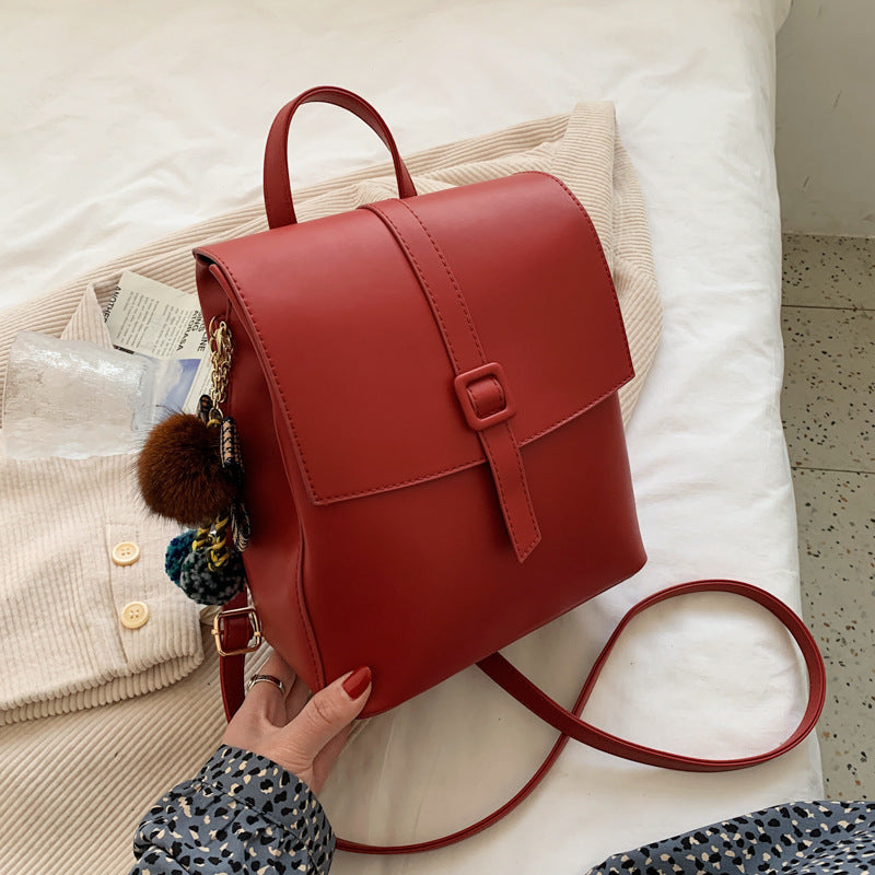 Women's Korean Soft Surface Fashion Trendy Backpacks