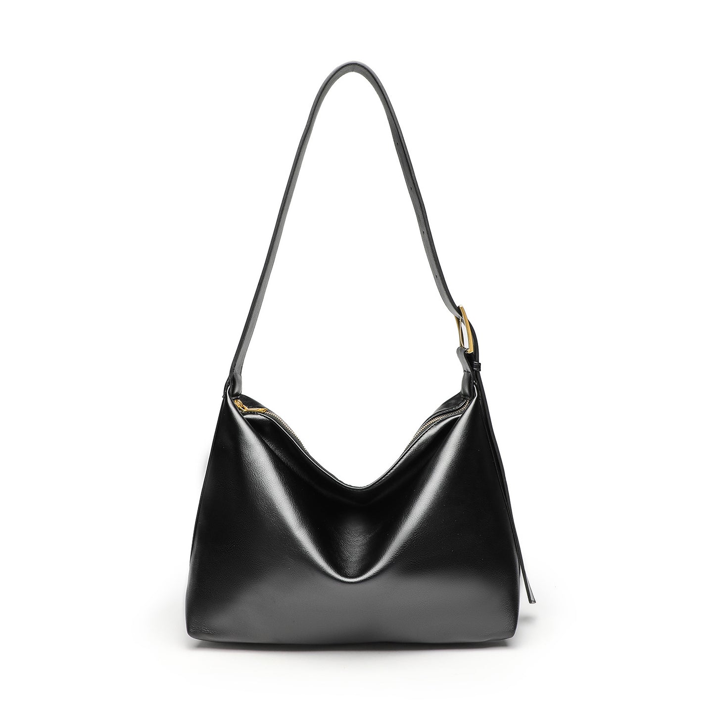 Women's Soft Collapse Simple Style Large Capacity Handbags