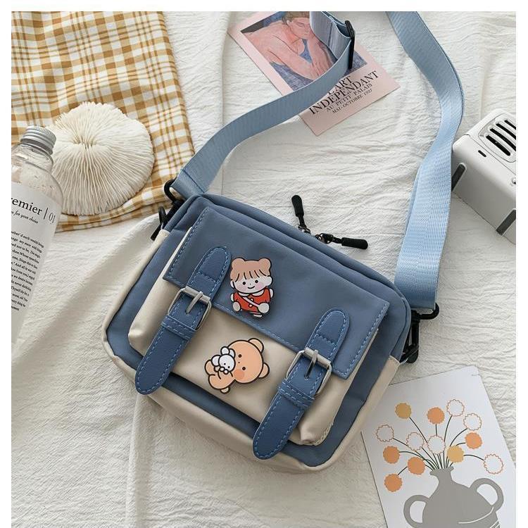 Elegant Wind Canvas Female Cute Fresh Crossbody Bags