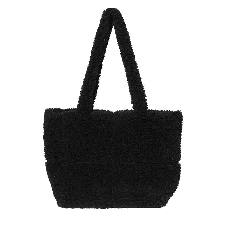Unique High-grade Plush Trendy Fashion Furry Shoulder Bags
