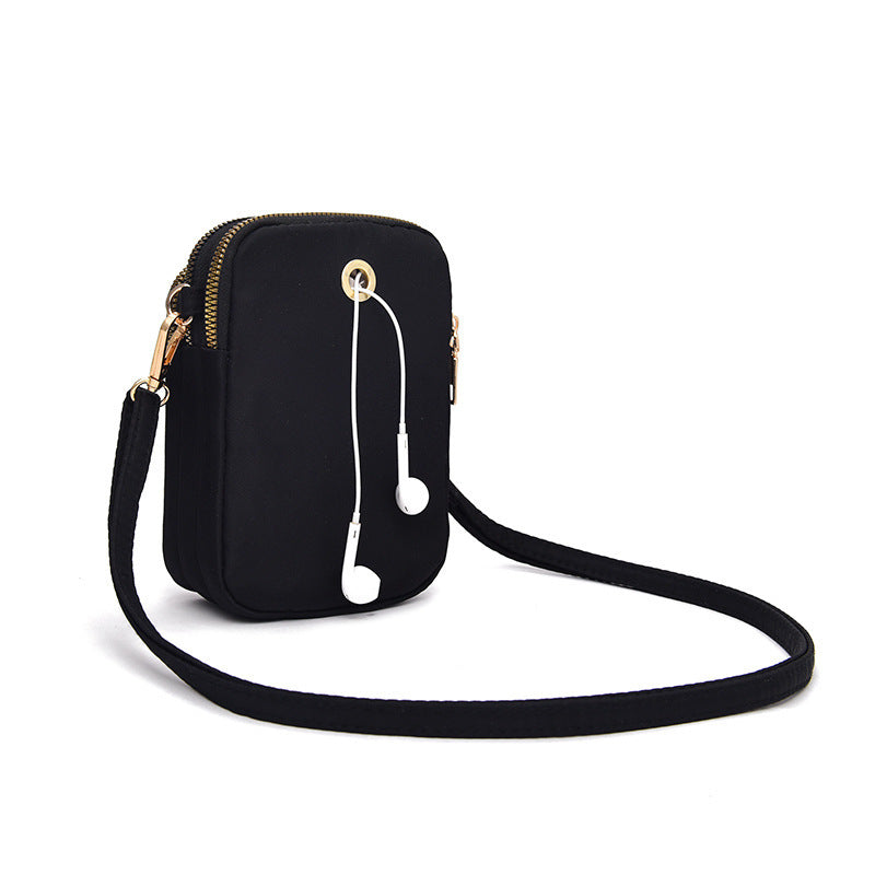 Women's Nylon Mobile Lightweight Fashion Mini Vertical Phone Bags