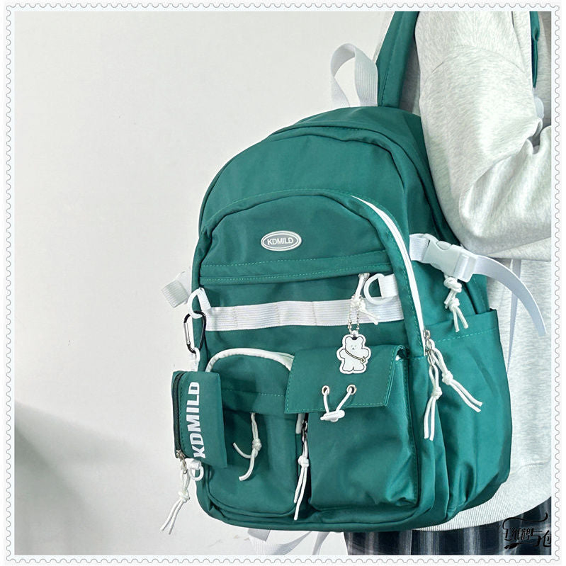 Korean Style Work Clothes Female Large Backpacks