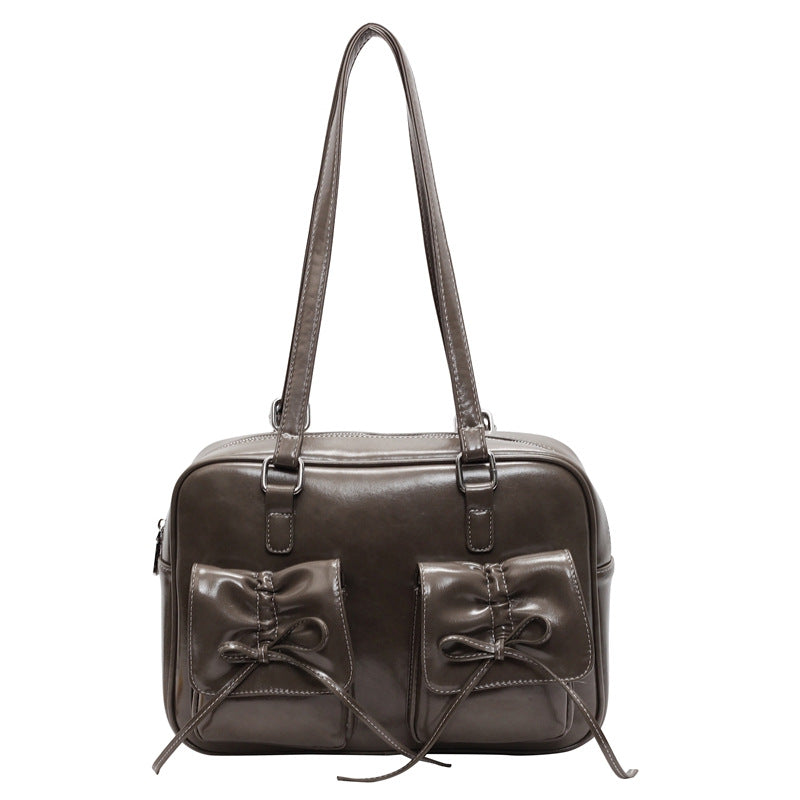 Women's Retro Large Capacity Bow Fashion Boston Backpacks