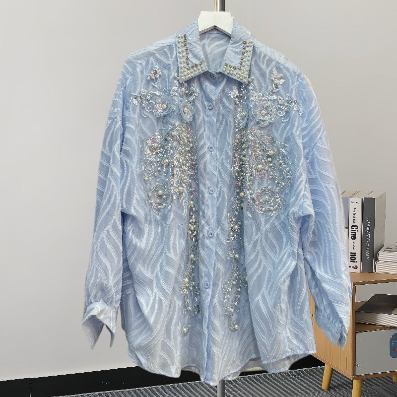 Women's Korean Versatile Long Sleeve Shirt Design Sense Tops