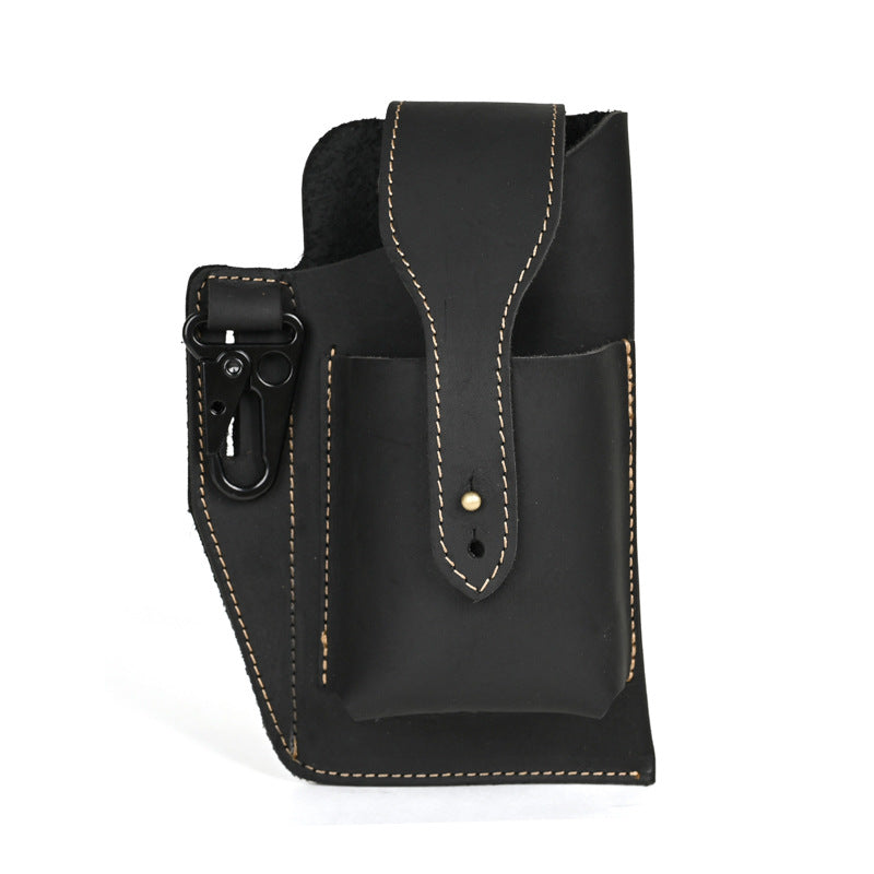 Men's Crazy Horse Leather Retro Cigarette Phone Bags
