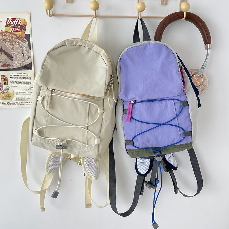 Women's & Men's & Contrast Color Hiking Picnic Retro Bags