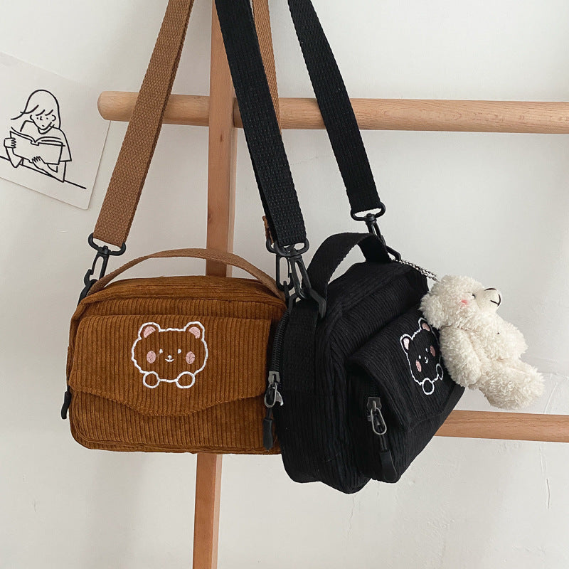 Glamorous Cute Canvas Korean Style Schoolgirl Crossbody Bags