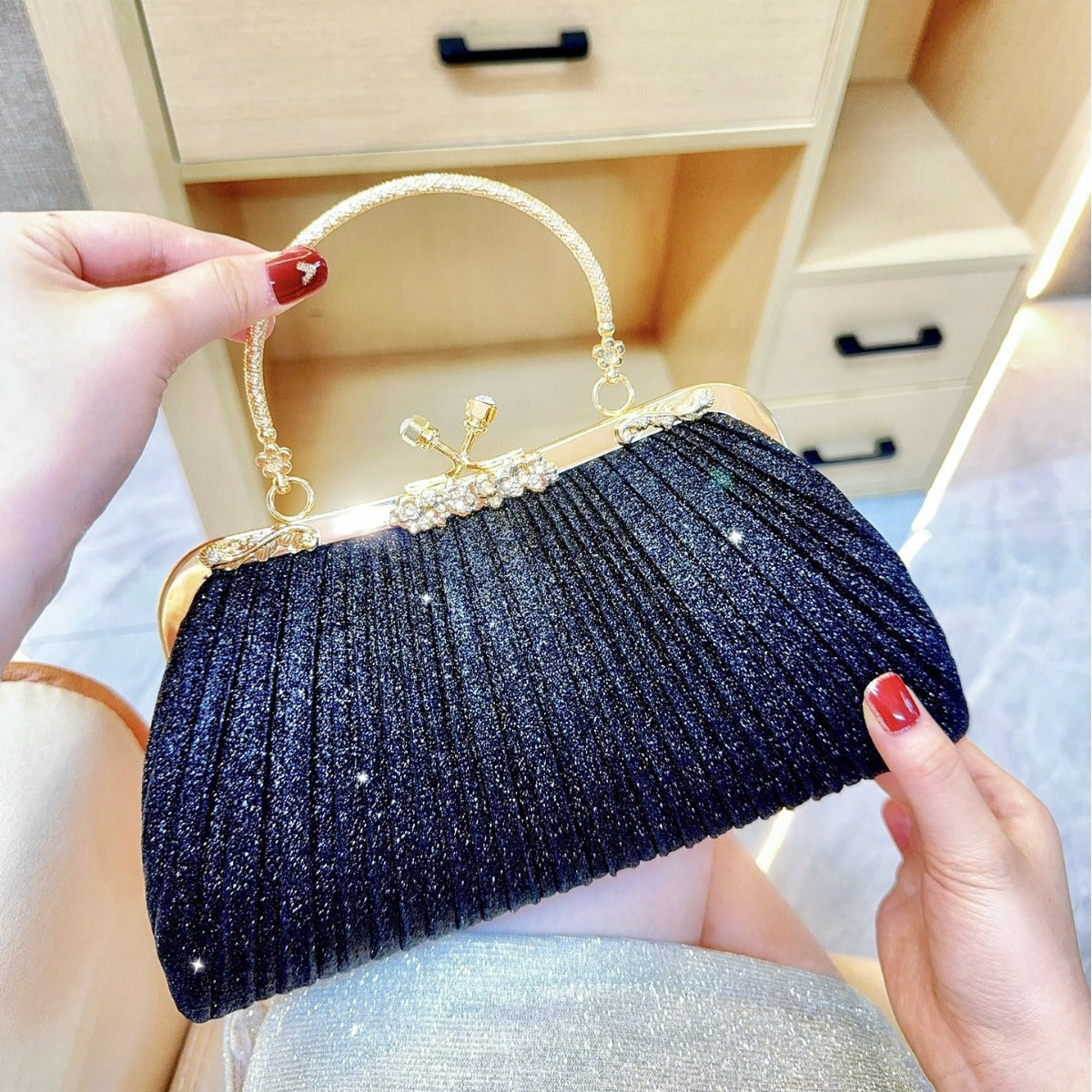 Women's Clutch Dinner Tassel Diamond Hand Carrying Bags
