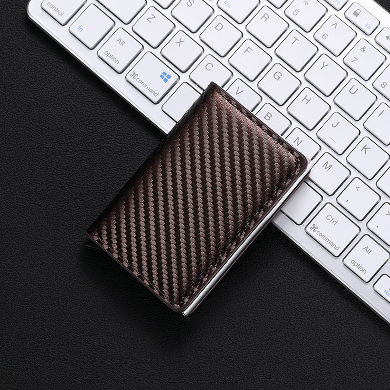 Women's & Men's & Metal Automatic Pop-up Cassette Refined Card Holder