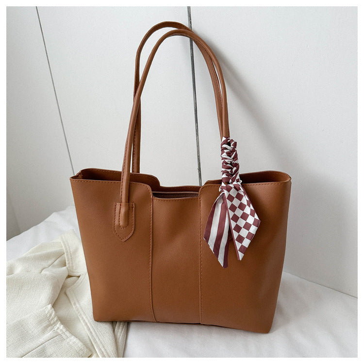 Women's Simple Commute Large Capacity Korean Style Fashion Tote Bags