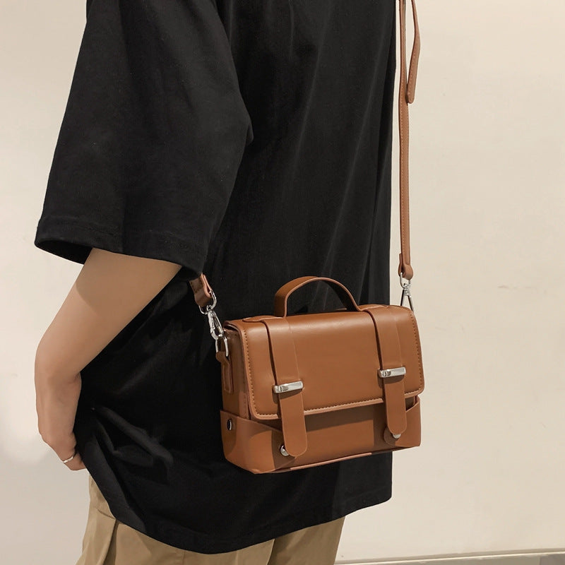 Men's High-grade Mobile Trendy Mini Box Design Men's Shoulder Bags