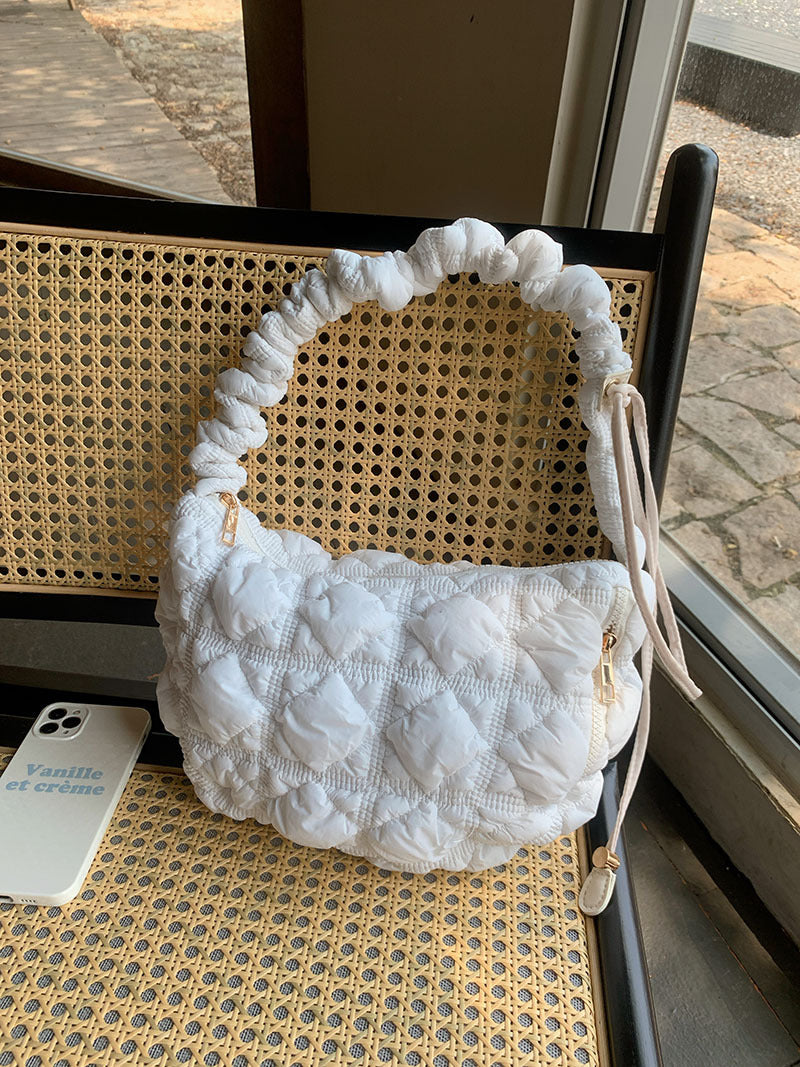 Women's Niche Puff Underarm Korean Style Down Jacket Shoulder Bags