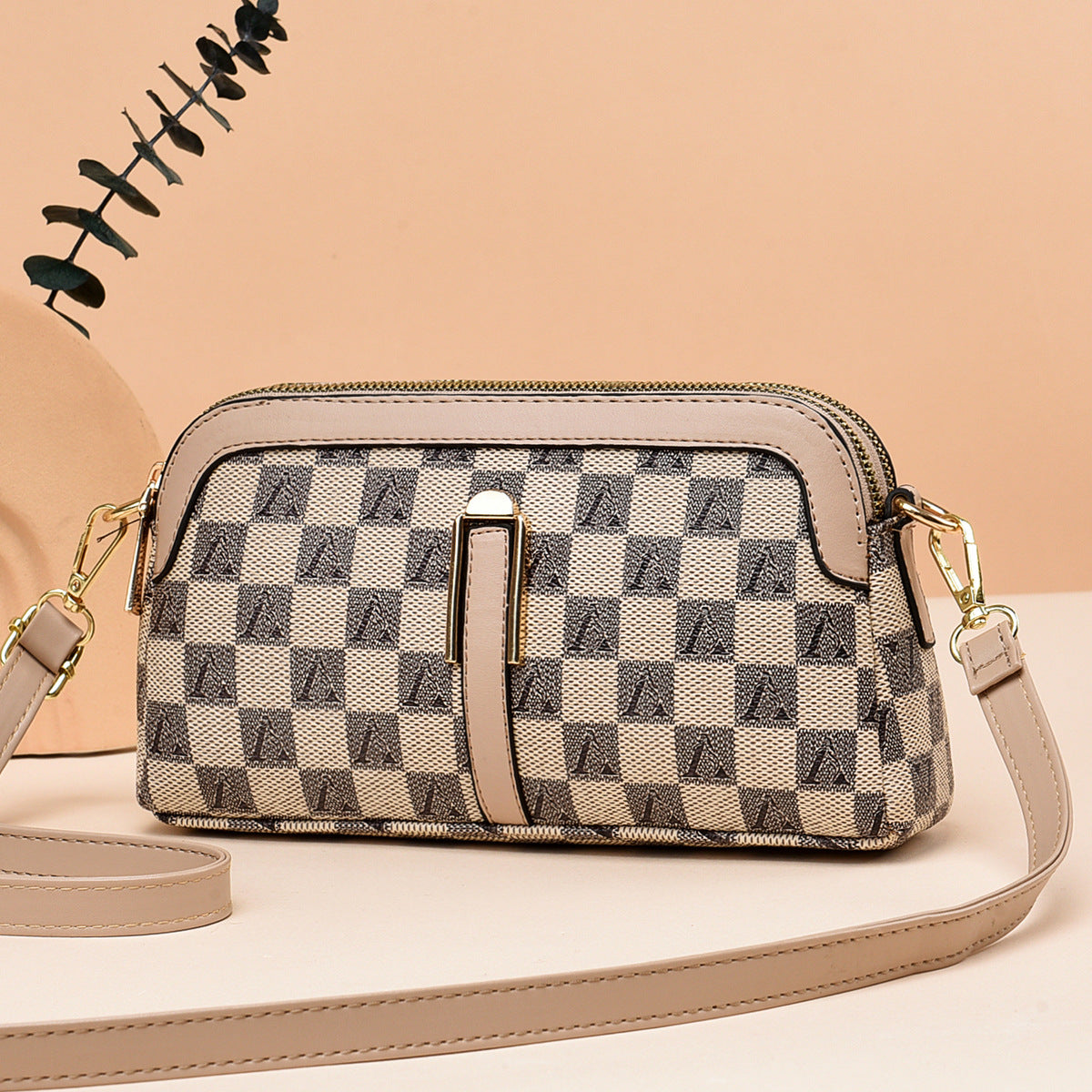 Cool Creative Plaid Printed Fashion Mini Crossbody Bags