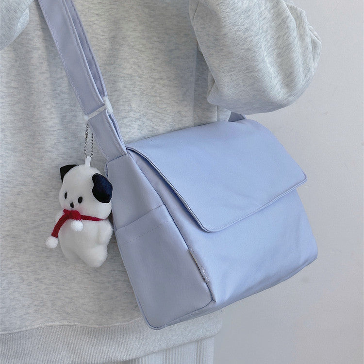 Style Simple Pure Color Artistic Preppy Bags