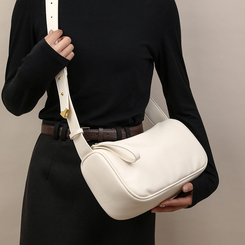 Women's Retro Style High-grade Boston Pillow Spring Armpit Bags