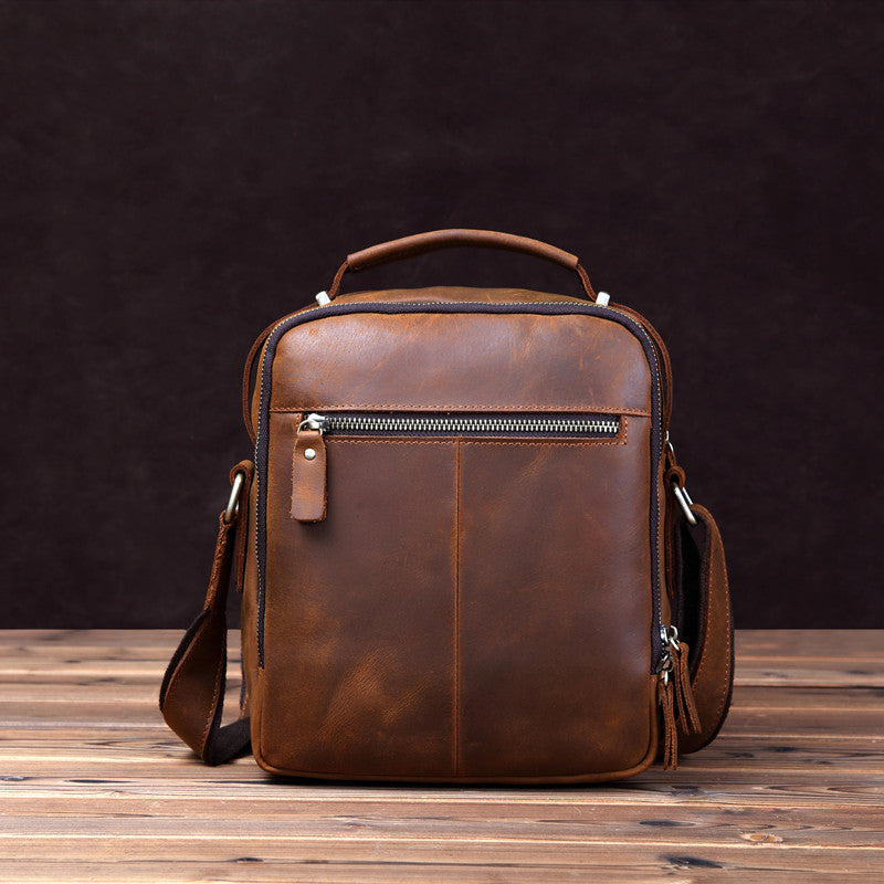 Men's First Layer Cowhide Crazy Horse Leather Bags
