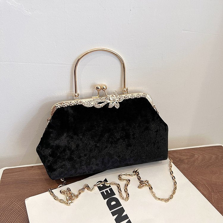 Women's Veet Portable Fashion Clip Chain Dinner Evening Bags
