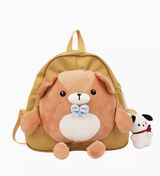 Women's Cartoon Doll Canvas Large Capacity Cute Backpacks