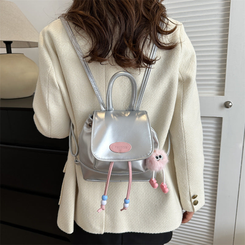 Women's Simple Large Capacity Commuter Texture Western Backpacks