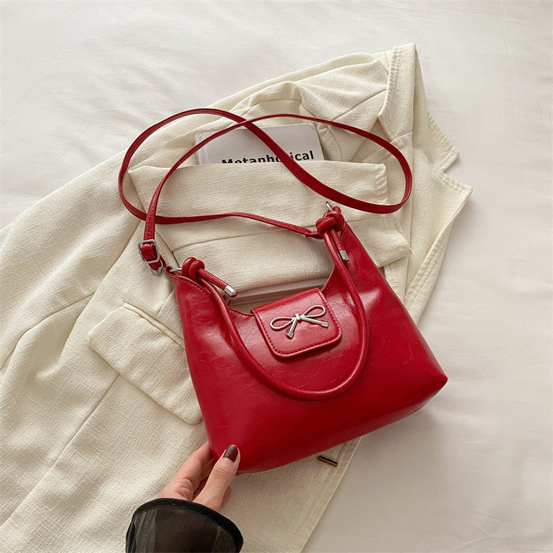 Women's Advanced Texture Red Pouch Summer Versatile Crossbody Bags