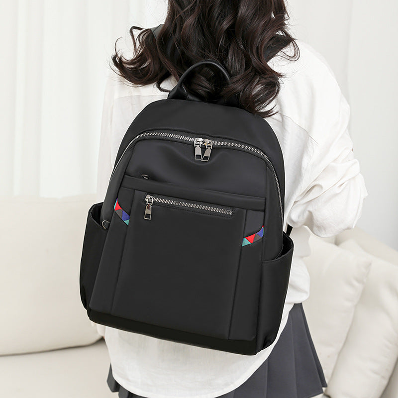 Women's Oxford Cloth Large Capacity Korean Simple Backpacks