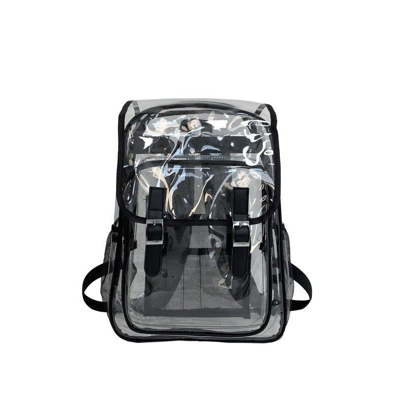 Trendy Flip Transparent Large Heavy Duty Backpacks