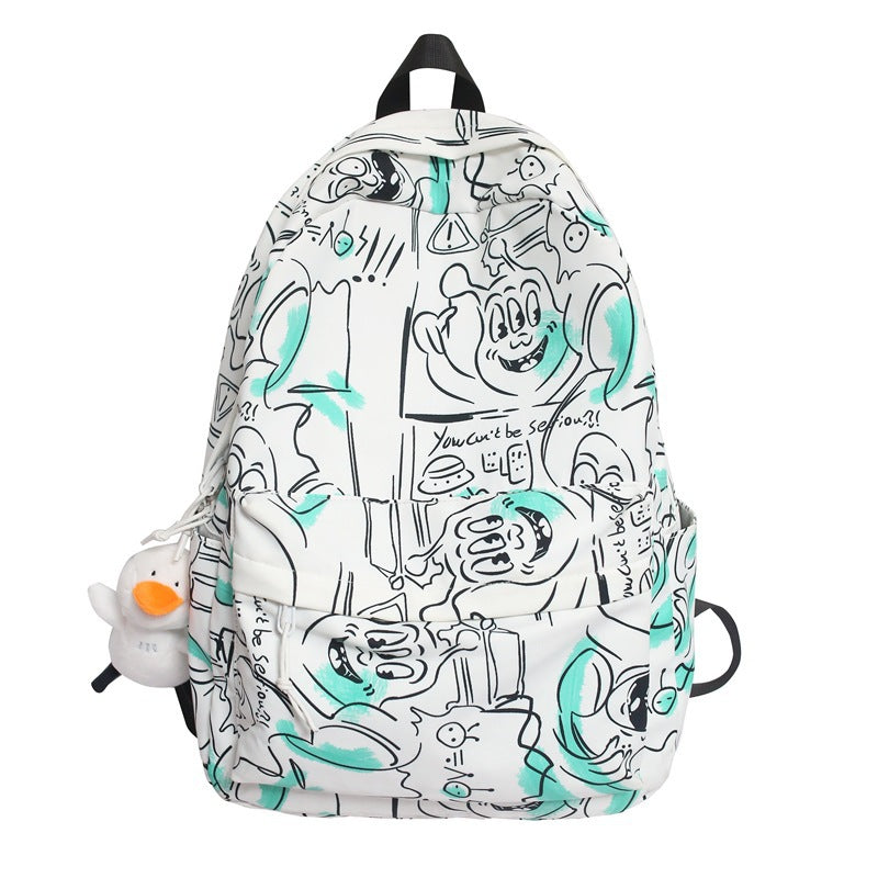 Women's & Men's & Iti Printing Summer Korean Style Middle School Students' Schoolbags