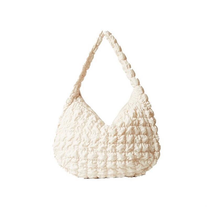 New Creative Cloud Puff Pleated Portable Shoulder Bags