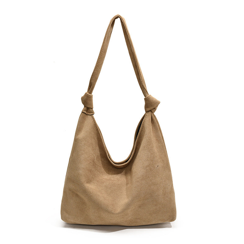Suede Matte Solid Color Retro Simple Texture Bags