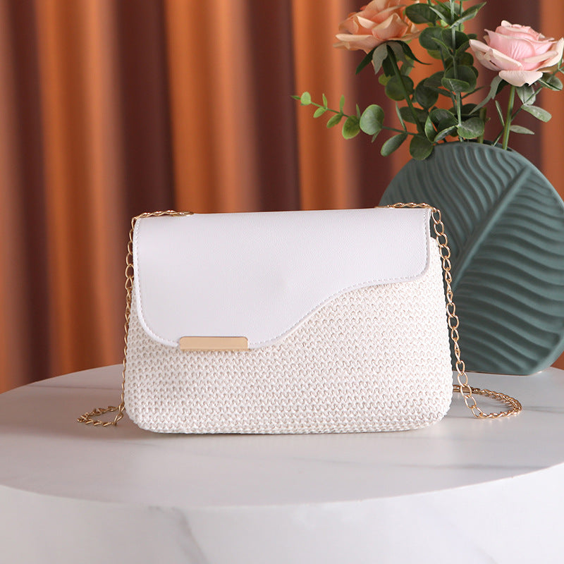 Women's Classic Classy Woven Straw Live Crossbody Bags