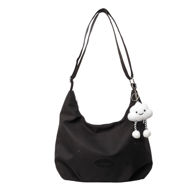 Trendy Autumn Simple Solid Color Commuter Crossbody Bags