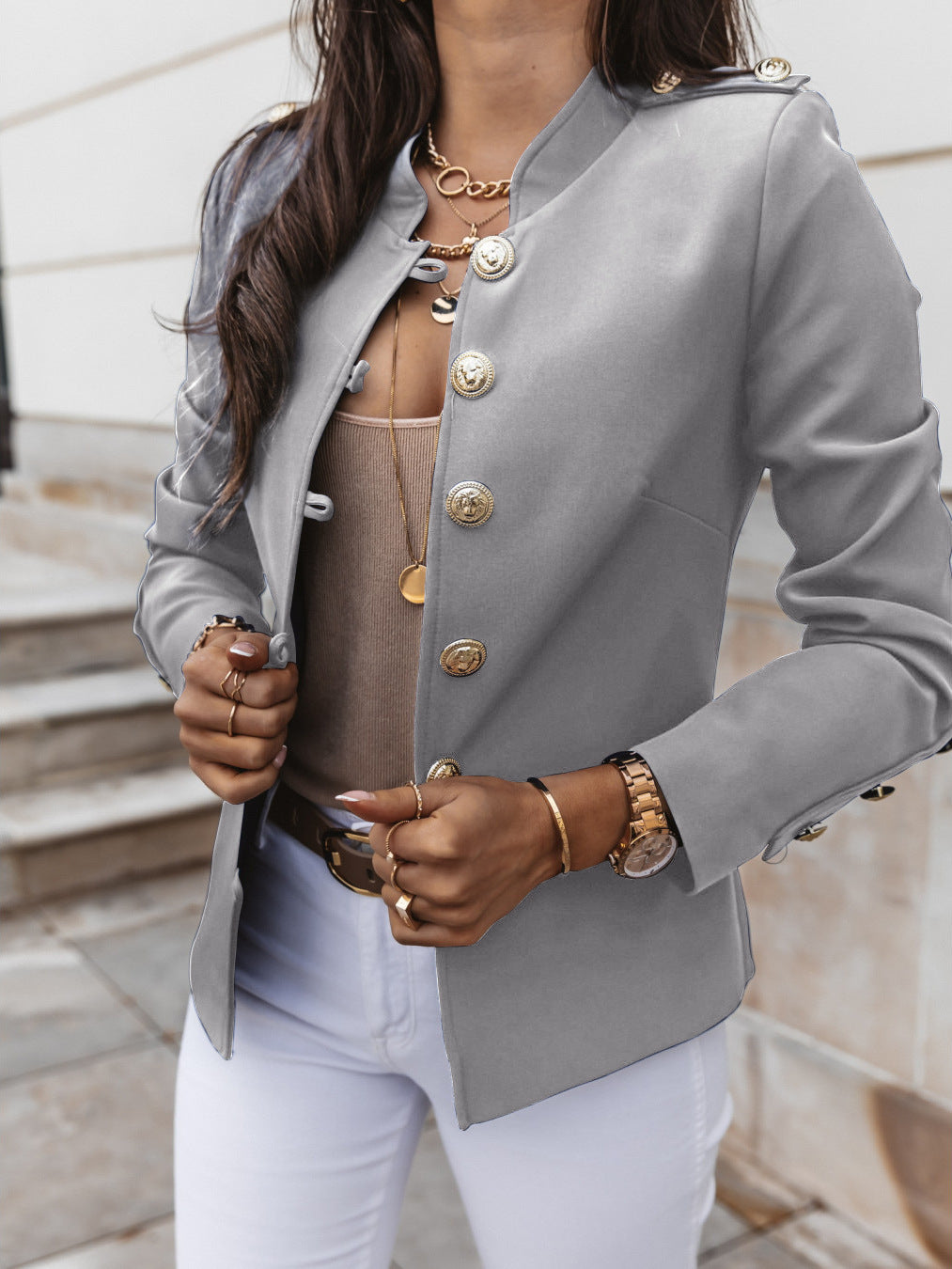 Elegant Casual Comfortable Long Sleeve Breasted Small Suit