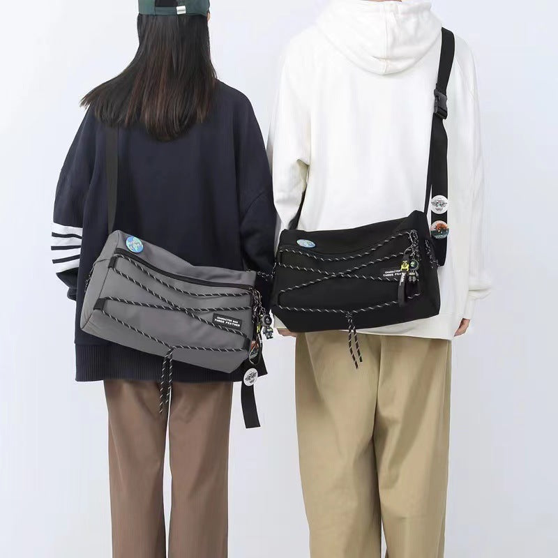 Men's Male Youth Less Large Capacity Street Men's Messenger Bags