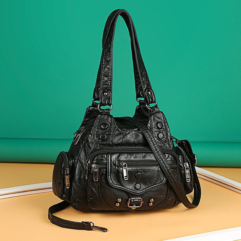 Women's Retro Fashionable Simple Washable Mom Shoulder Bags