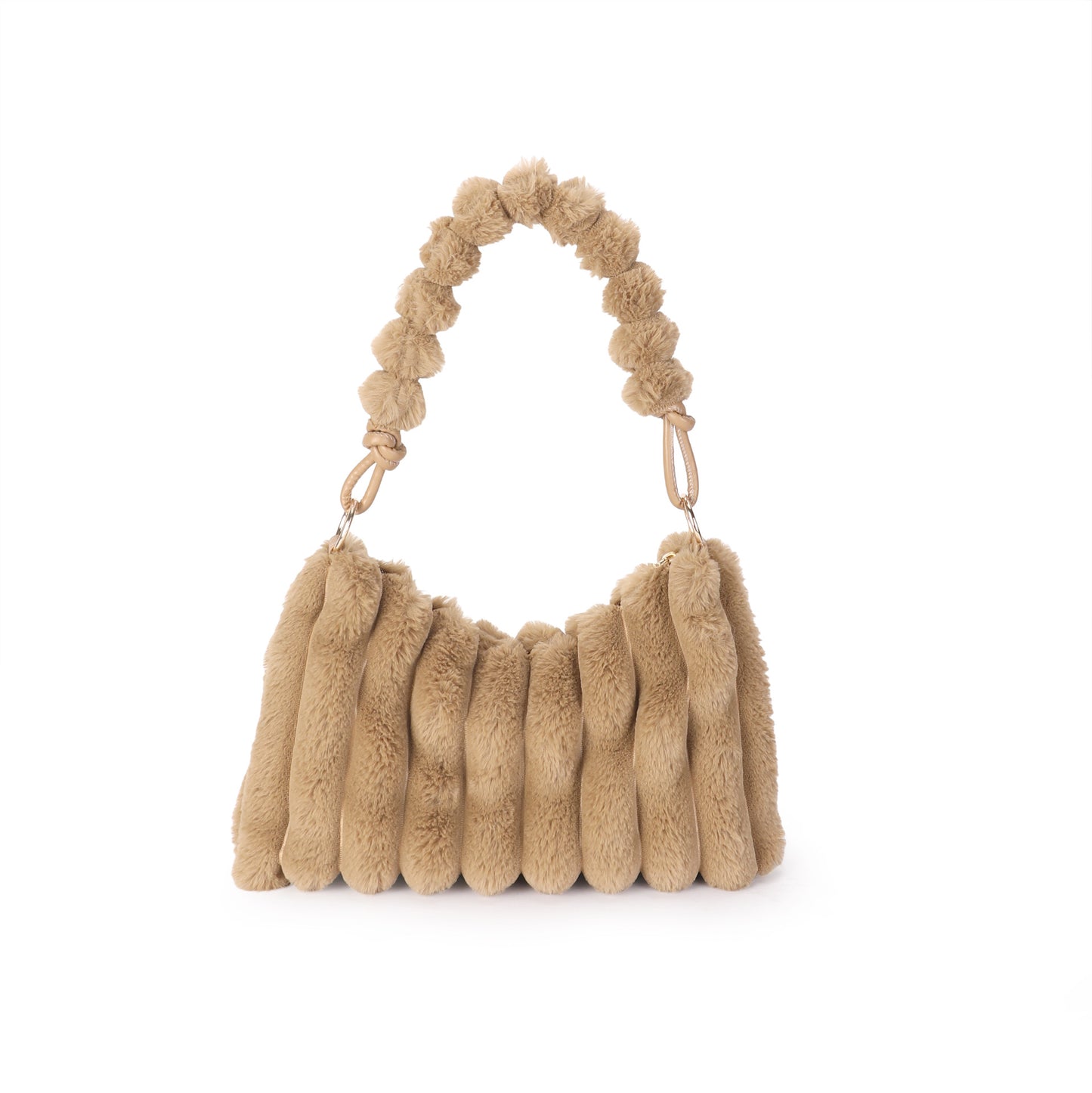 Women's Plush Fashion Simple Korean Style Temperament Tote Bags
