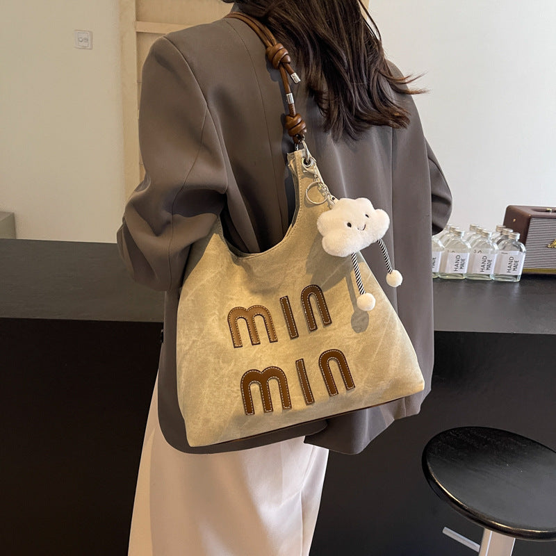 Women's Popular Denim Large Capacity Totes Trendy Tote Bags