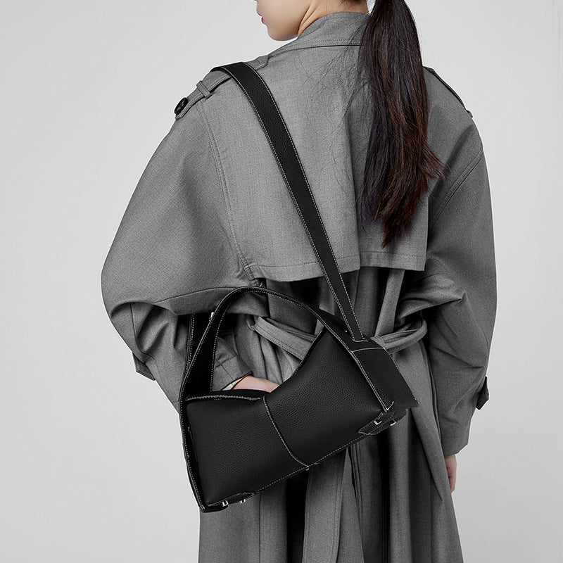 Women's Cowhide Detachable Portable Ear Hanging Series Crossbody Bags