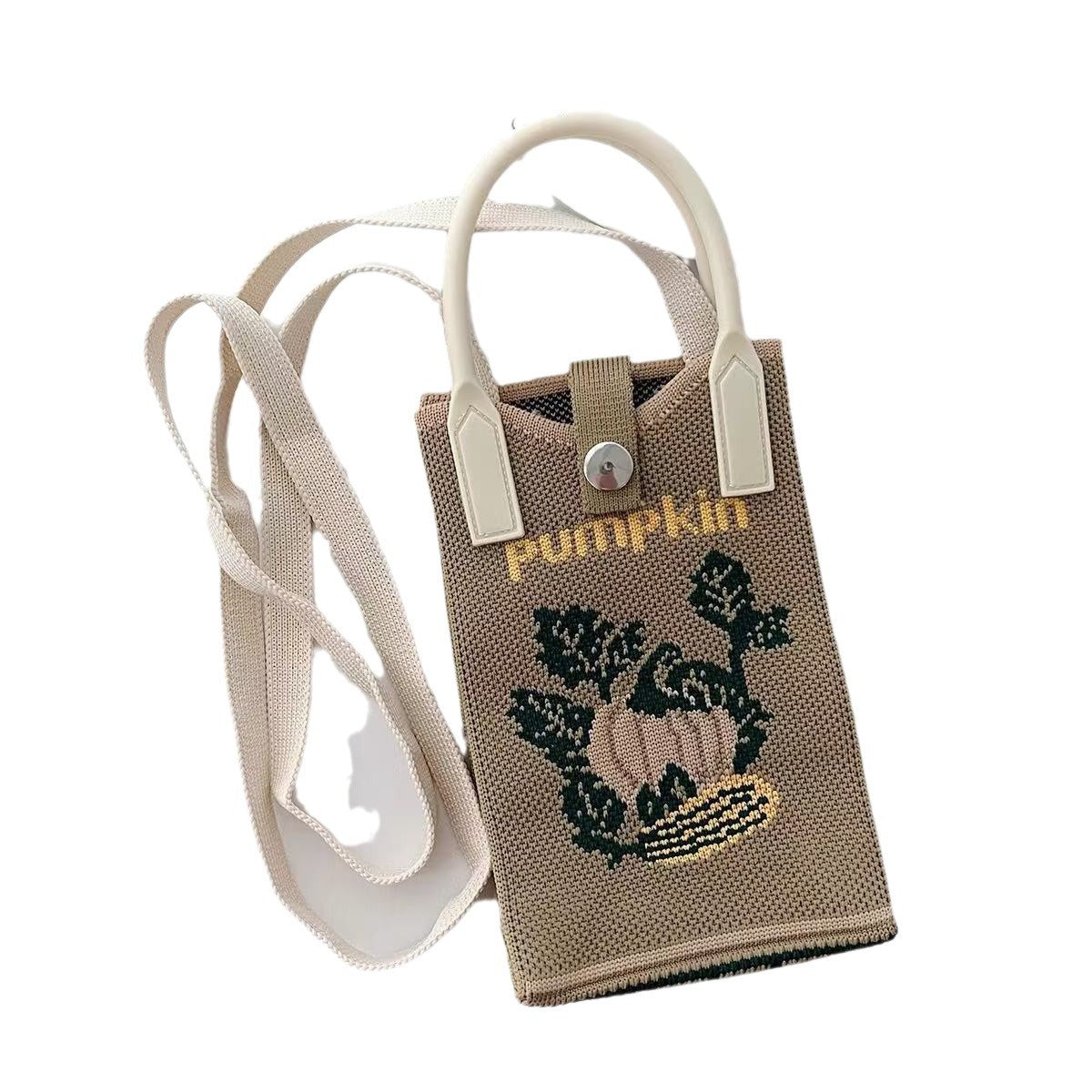 Knitted Mobile Female Cute Cartoon Korean Phone Bags