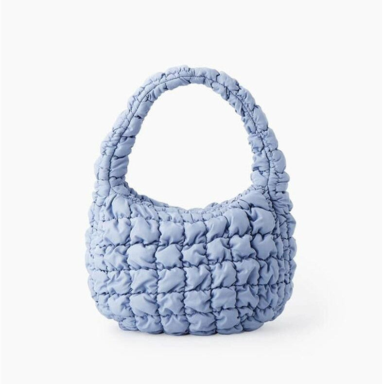 New Creative Cloud Puff Pleated Portable Shoulder Bags