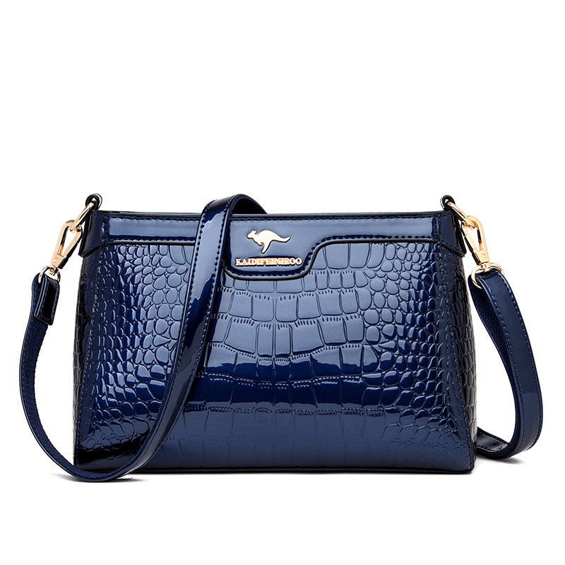 Women's Classy Patent Leather Lady Mom Shoulder Bags