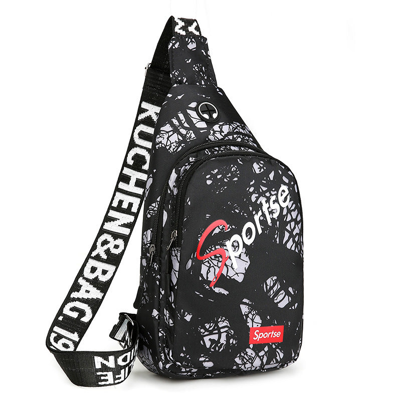 Men's Unique Elegant Trendy Colorful Nylon Men's Chest Bags