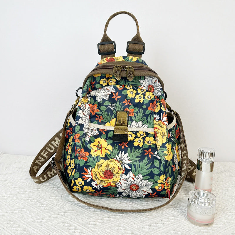Women's Ethnic Style Waterproof Oxford Cloth Backpacks