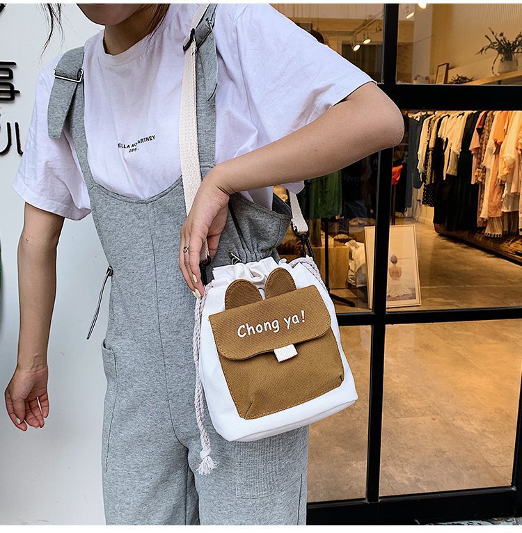 Beautiful Canvas Female Cute Artistic Mobile Shoulder Bags
