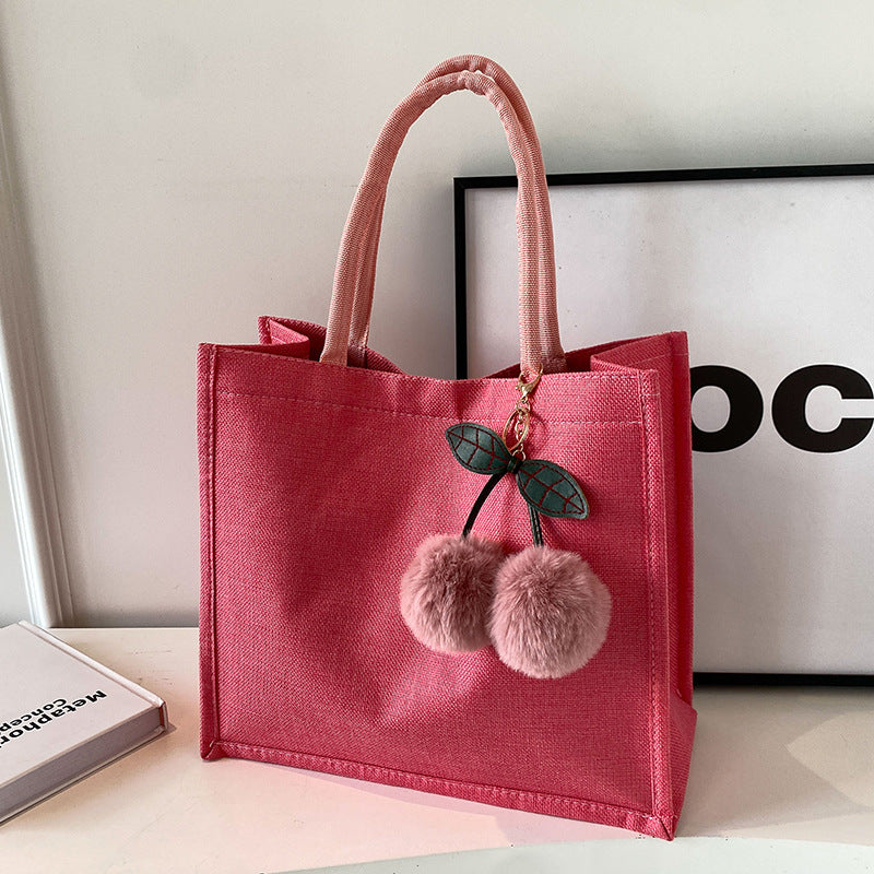 High Large Capacity Linen Fashion Female Shoulder Bags