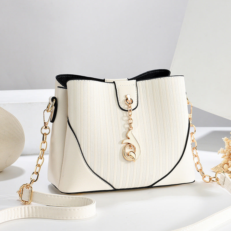 Women's Solid Color Today Popular High Sense Bucket Bags