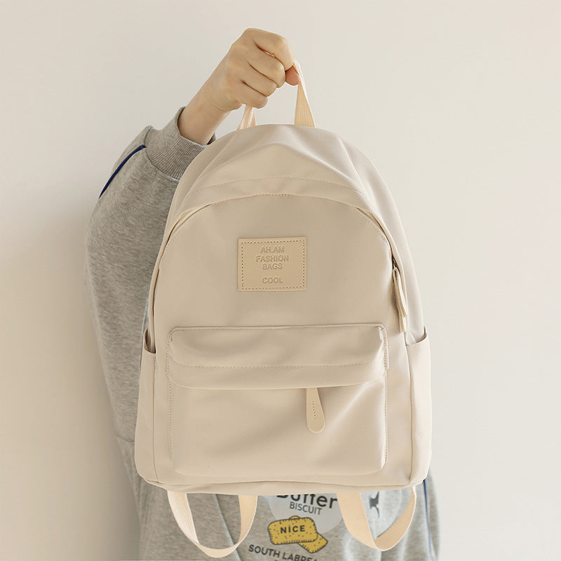 Mori Solid Color Female Korean Style Junior Backpacks