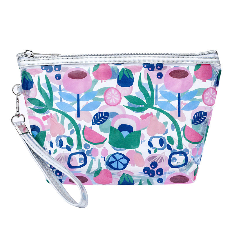 Stylish Copyright Figure Fruit Buggy Transparent Cosmetic Bags