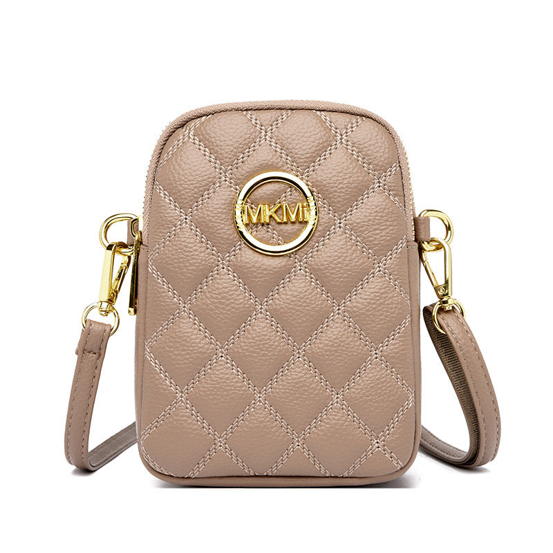Women's Summer Soft Leather Simple Independent Mobile Bags