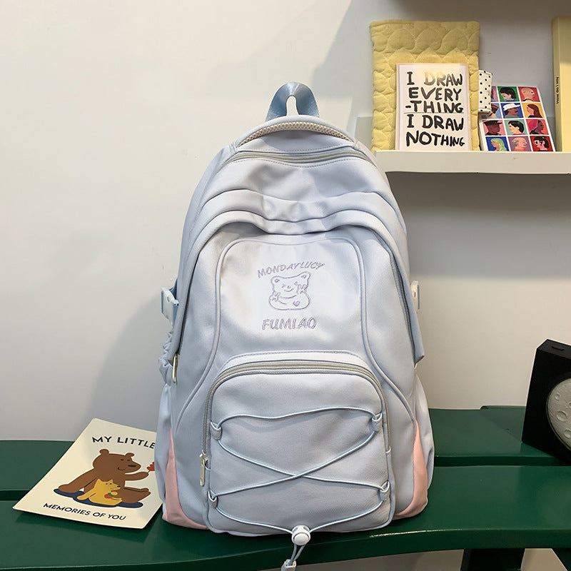 Slouchy Unique Lightweight Junior High Female Backpacks